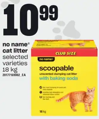 Loblaws No name cat litter, 18 kg offer