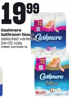 Loblaws Cashmere bathroom tissue, 24=72 rolls offer
