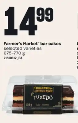 Loblaws Farmer's market bar cakes, 675-770 g offer