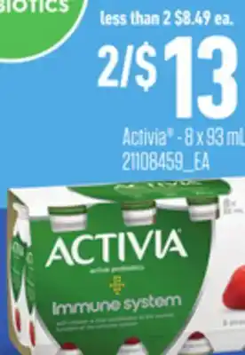 Loblaws Activia - 8 x 93 ml offer