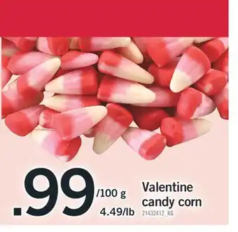 Fortinos Valentine candy corn, 100 g offer