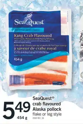 Fortinos Seaquest crab flavoured alaska pollock, 454 g offer