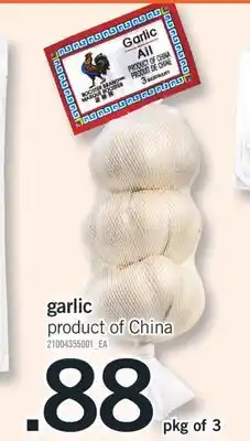 Fortinos Garlic offer