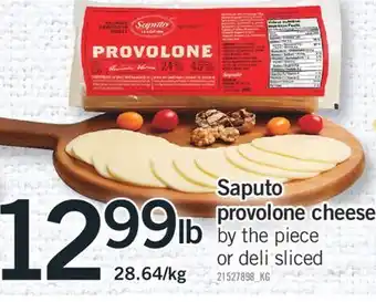 Fortinos Saputo provolone cheese offer