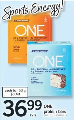 Fortinos One protein bars, 12's offer