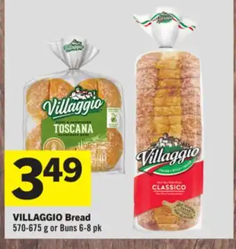 Foodland Villaggio bread 570-675 g or buns 6-8 pk offer