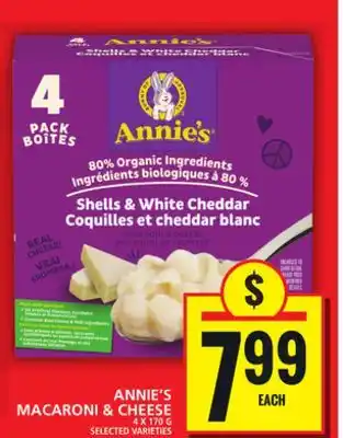 Food Basics Annie's macaroni & cheese offer