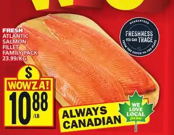 Food Basics Fresh atlantic salmon fillet family pack offer