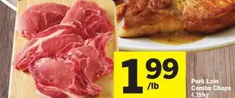 Foodland Pork loin combo chops offer