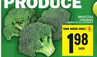 Food Basics Broccoli crowns offer