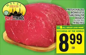 Food Basics Fresh halal boneless sirloin tip roast offer