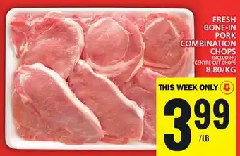 Food Basics Fresh bone-in pork combination chops offer
