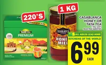 Food Basics Casablanca honey or tata tea offer