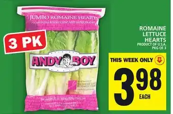 Food Basics Romaine lettuce hearts offer