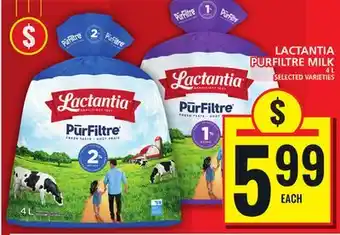 Food Basics Lactantia purfiltre milk offer