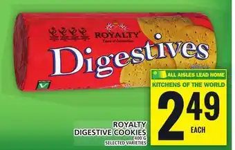 Food Basics Royalty digestive cookies offer