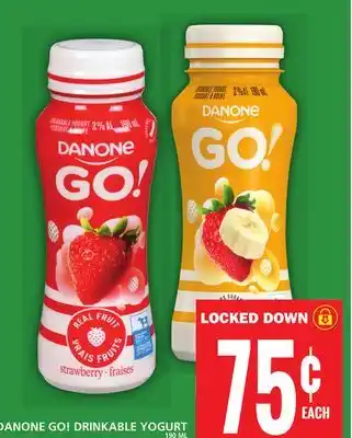 Food Basics Danone go! drinkable yogurt offer