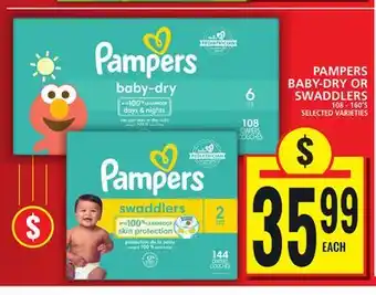 Food Basics Pampers baby-dry or swaddlers offer