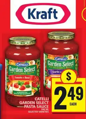 Food Basics Catelli garden select pasta sauce offer