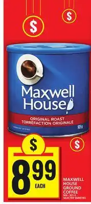Food Basics Maxwell house ground coffee offer