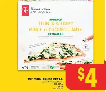 No Frills Pc thin crust pizza, 330-397 g offer