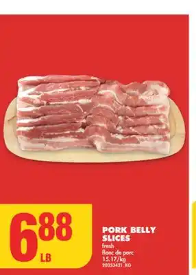 No Frills Pork belly slices offer