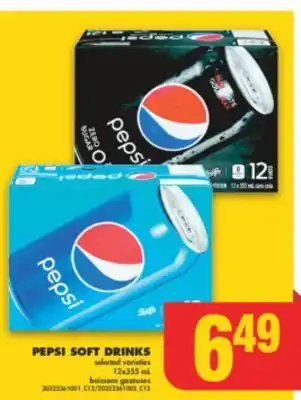 No Frills Pepsi soft drinks, 12x355 ml offer