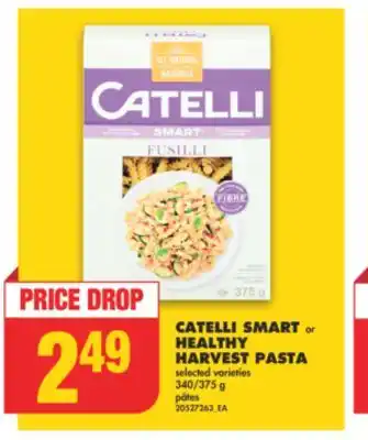 No Frills Catelli smart or healthy harvest pasta, 340/375 g offer