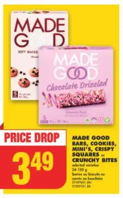 No Frills Made good bars, cookies, mini's, crispy squares or crunchy bites, 24-150 g offer