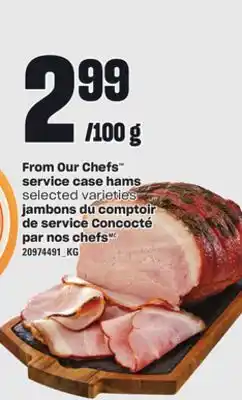 Independent Grocer From our chefs service case hams offer