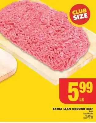 No Frills Extra lean ground beef offer