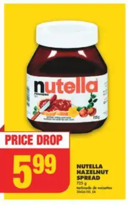No Frills Nutella hazelnut spread, 725 g offer