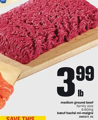 Independent Grocer Medium ground beef offer
