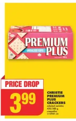 No Frills Christie premium plus crackers, 450/500 g offer