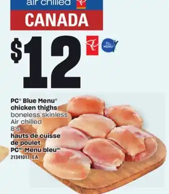 Independent Grocer Pc blue menu chicken thighs, 8's offer