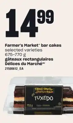 Independent Grocer Farmer's market bar cakes, 675-770 g offer