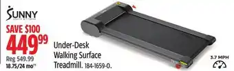 Canadian Tire Sunny under-desk walking surface treadmill offer