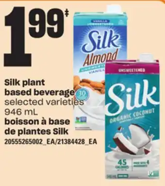 Independent Grocer Silk plant based beverage, 946 ml offer