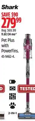Canadian Tire Shark pet plus with powerfins offer
