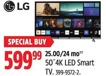 Canadian Tire Lg 50 4k led smart tv offer