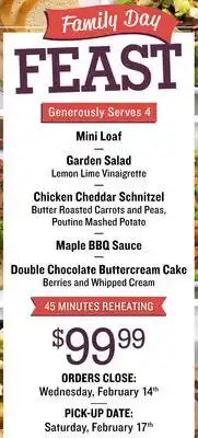 Farm Boy Family day feast offer