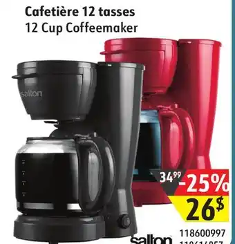 Sushi Shop Salton 12 cup coffeemaker offer