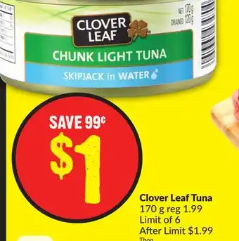FreshCo Clover leaf tuna 170g offer