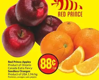 FreshCo Red prince apples product of ontario canada extra fancy offer