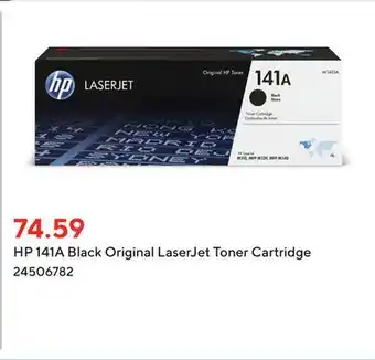 Staples Hp 141a black original laserjet toner cartridge offer