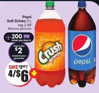 FreshCo Pepsi soft drinks 2 l offer