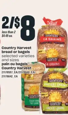 Valu-mart Pain ou bagels country harvest offer