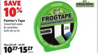 Home Hardware Painter's tape offer