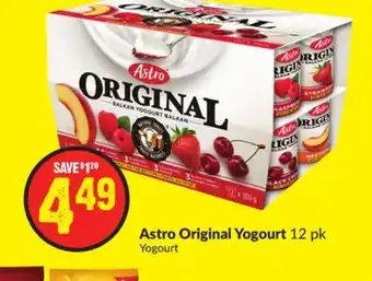 FreshCo Astro original yogurt 12 pk offer