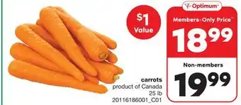 Wholesale Club Carrots, 25 lb offer